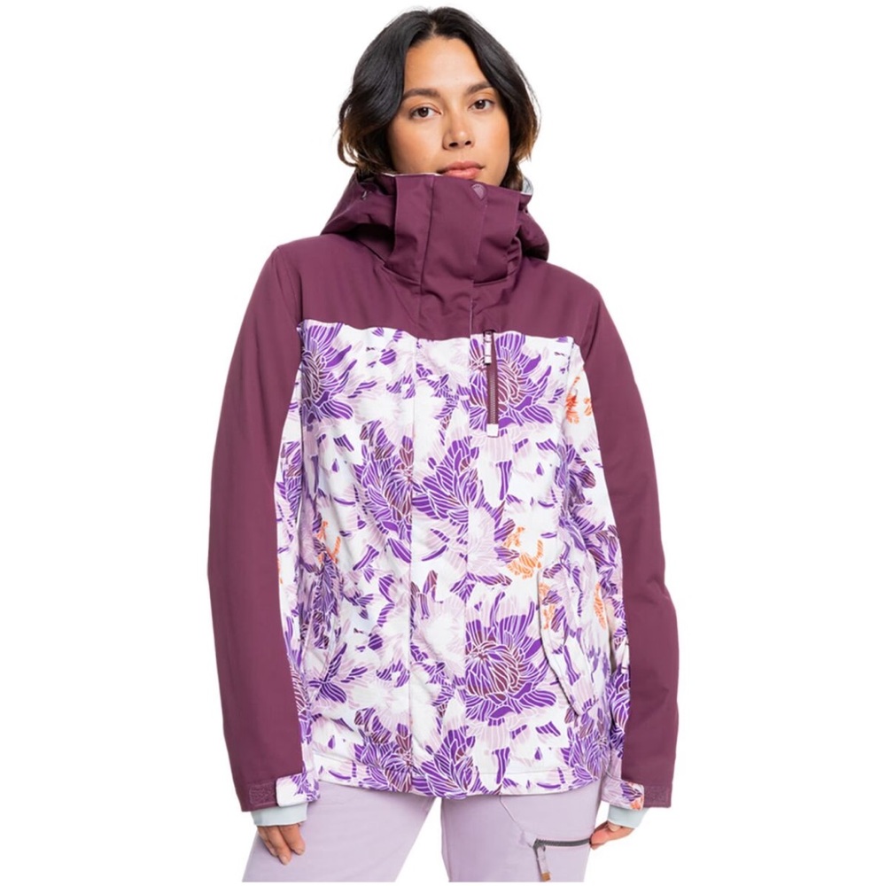 Roxy Women's Floral Purple Ski Jacket